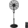 Aigostar - Stojeći ventilator 55W/230V 130 cm crni + daljinski upravljač