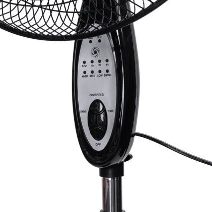 Aigostar - Stajaći ventilator 60 W/230 V, 130 cm, crni + daljinsko upravljanje