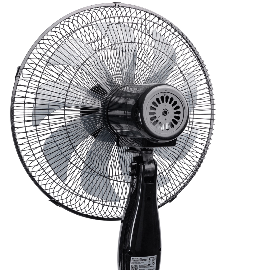 Aigostar - Stajaći ventilator 60 W/230 V, 130 cm, crni + daljinsko upravljanje