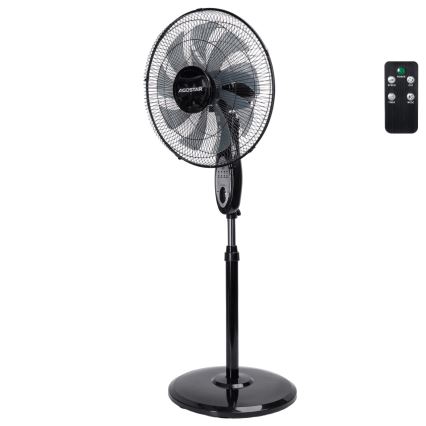 Aigostar - Stajaći ventilator 60 W/230 V, 130 cm, crni + daljinsko upravljanje