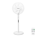 Aigostar - Stojeći ventilator 60W/230V beo + daljinsko upravljanje