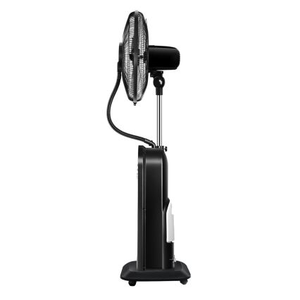 Aigostar - Stojeći ventilator sa maglenim efektom 95W/230V crna/siva + daljinski upravljač