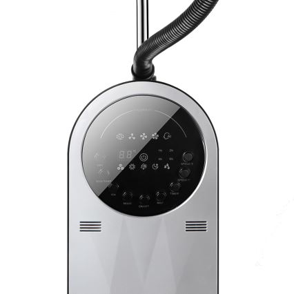 Aigostar - Stojeći ventilator sa maglenim efektom 95W/230V crna/siva + daljinski upravljač