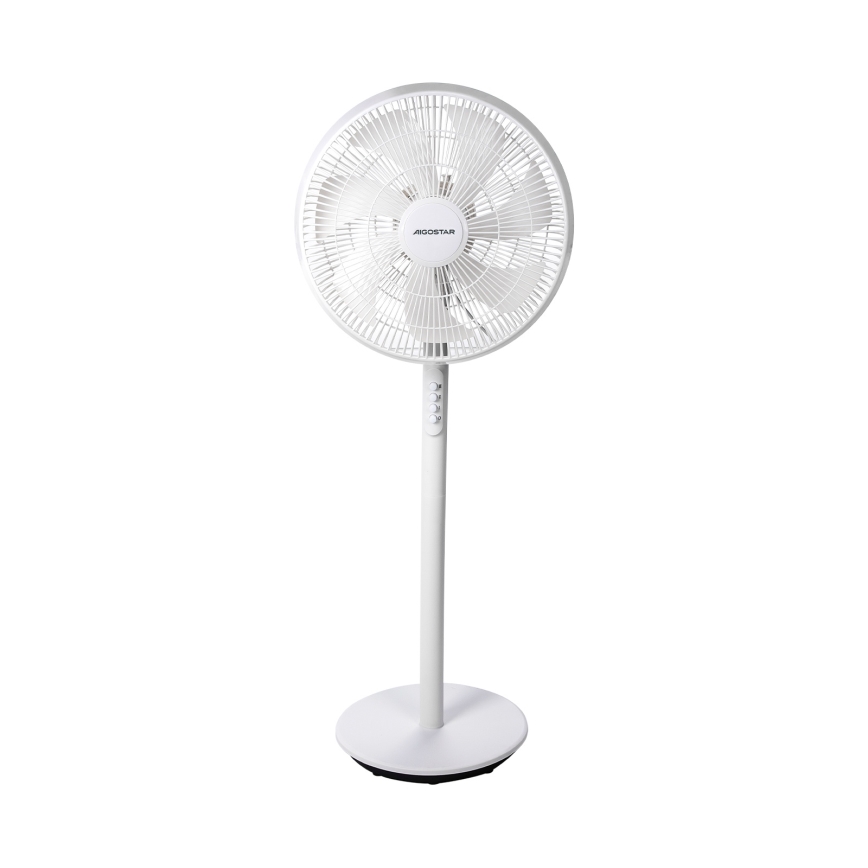 Aigostar - Stojni ventilator 45W/230V, prečnik 35 cm, beo