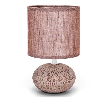 Aigostar - Stona lampa 1xE14/40W/230V braon