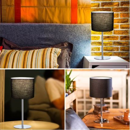 Aigostar - Stona lampa 1xE14/40W/230V crna