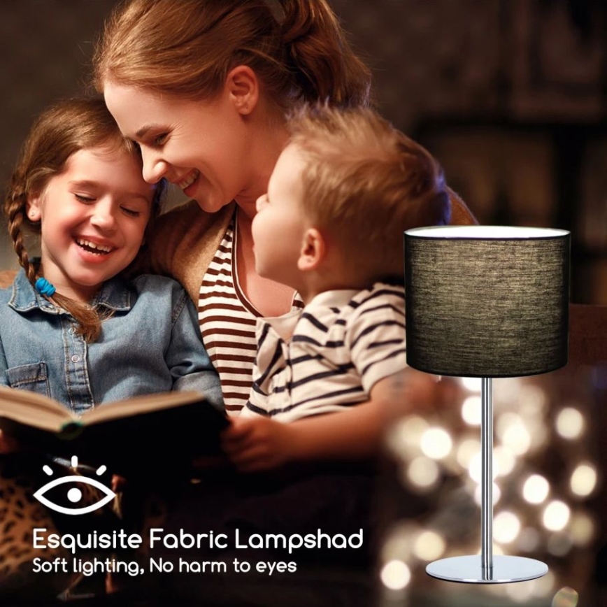 Aigostar - Stona lampa 1xE14/40W/230V crna