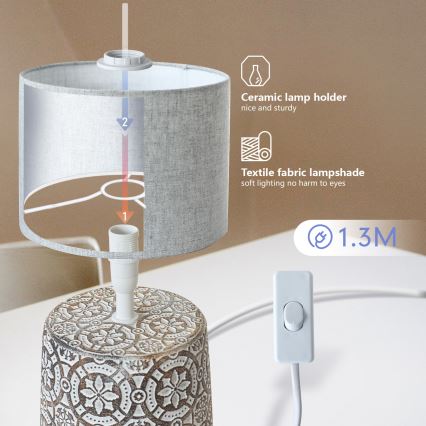 Aigostar - Stona lampa 1xE14/40W/230V