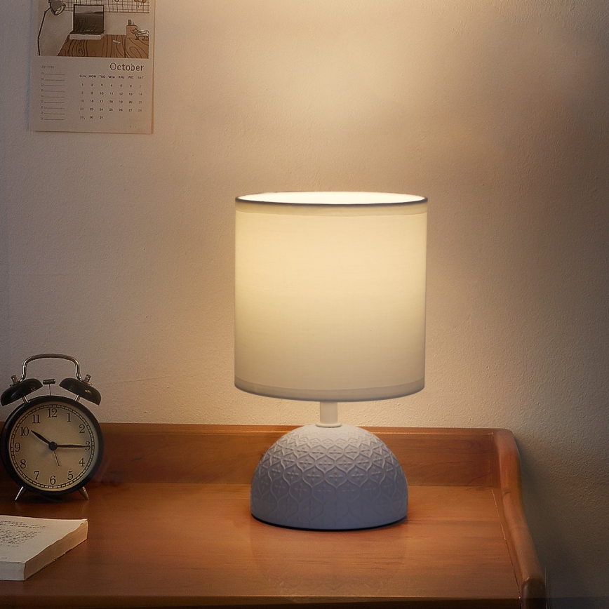 Aigostar - Stona lampa 1xE14/40W/230V plava/bela