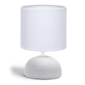 Aigostar - Stona lampa 1xE14/40W/230V siva/bela