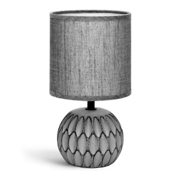 Aigostar - Stona lampa 1xE14/40W/230V siva
