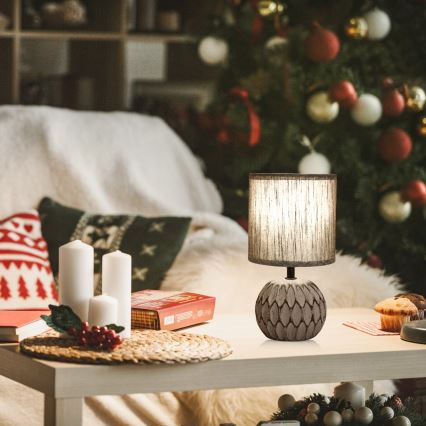 Aigostar - Stona lampa 1xE14/40W/230V siva