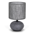 Aigostar - Stona lampa 1xE14/40W/230V siva