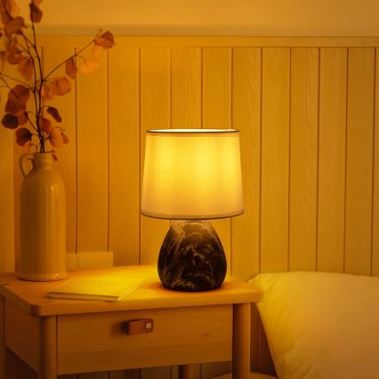 Aigostar - Stona lampa 1xE14/40W/230V siva