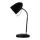 Aigostar - Stona lampa 1xE27/36W/230V crna/sjajni hrom