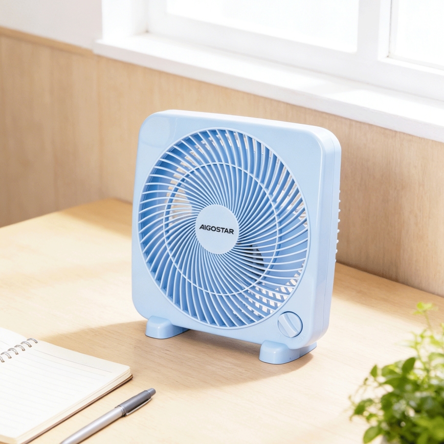 Aigostar - Stoni ventilator 30W/230V plavi