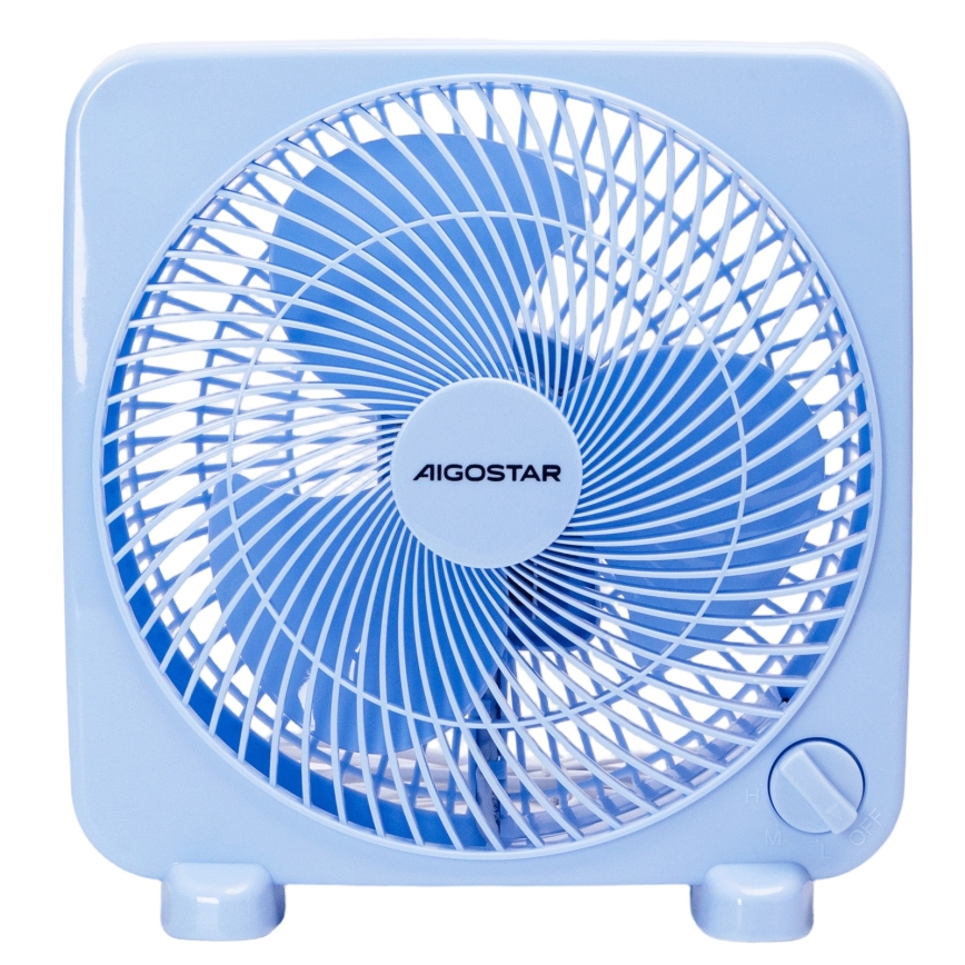 Aigostar - Stoni ventilator 30W/230V plavi
