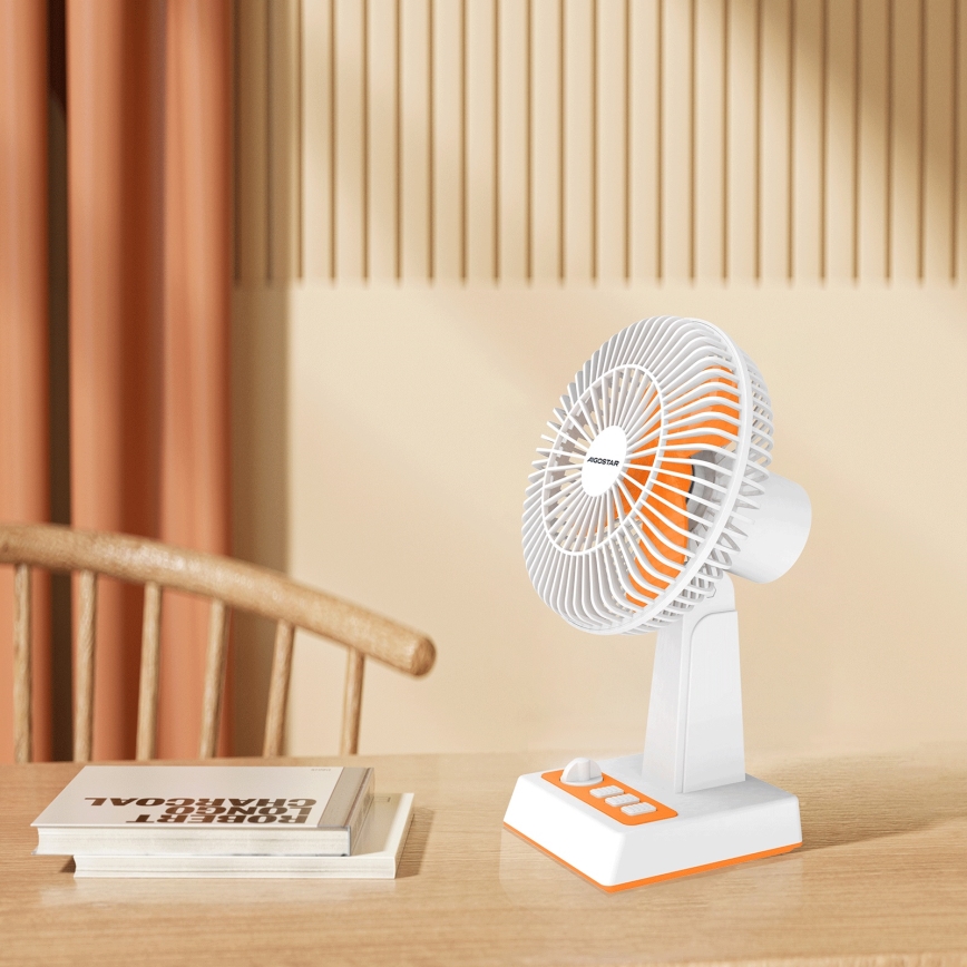 Aigostar - Stoni ventilator 6W/USB