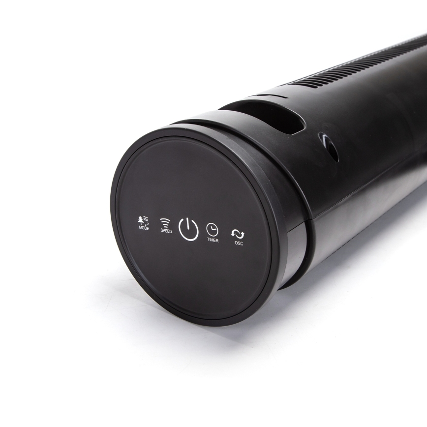 Aigostar - stubasti ventilator 45W/230V crni + daljinski upravljač