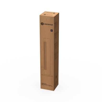 Aigostar - Stubni ventilator 50W/230V beli + daljinski upravljač