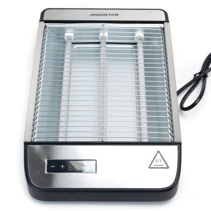 Aigostar - Toster 840-1000W/230V mat hrom