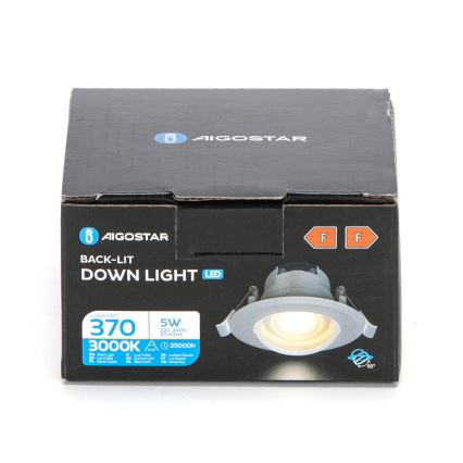 Aigostar - Ugradno LED svetlo LED/5W/230V 3000K prečnik 8,5 cm belo