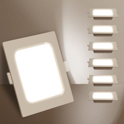 Aigostar - ugradno LED svetlo LED/6W/230V 4000K 12x12 cm belo