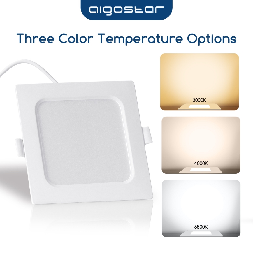 Aigostar - ugradno LED svetlo LED/6W/230V 4000K 12x12 cm belo