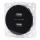 Aigostar - USB utičnica bez okvira, 2x USB-A, crna