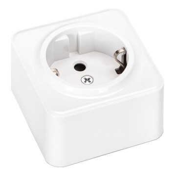Aigostar - Zidna kućna utičnica SCHUKO 250V bela