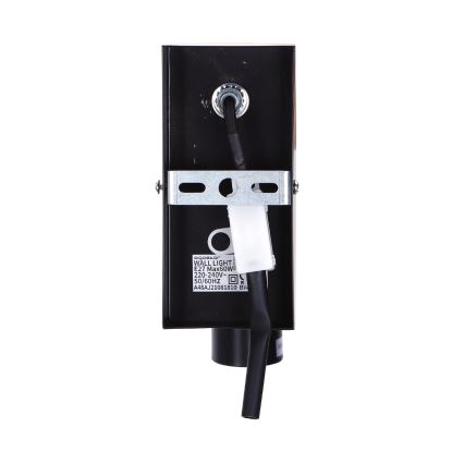 Aigostar - Zidna svetiljka 1xE27/60W/230V braon/crna