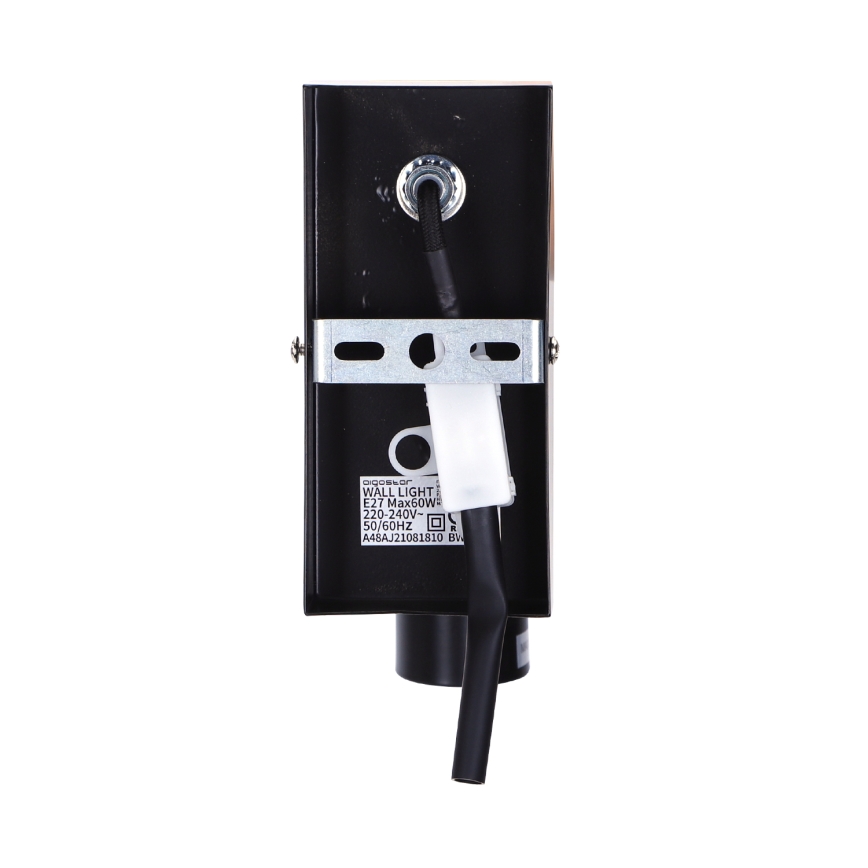Aigostar - Zidna svetiljka 1xE27/60W/230V braon/crna