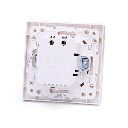 Aigostar - zidna USB utičnica sa okvirom, 2x USB-A, bela