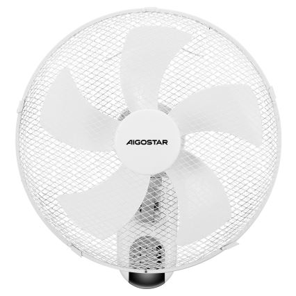 Aigostar -  Zidni ventilator 45W/230V beli + daljinski upravljač