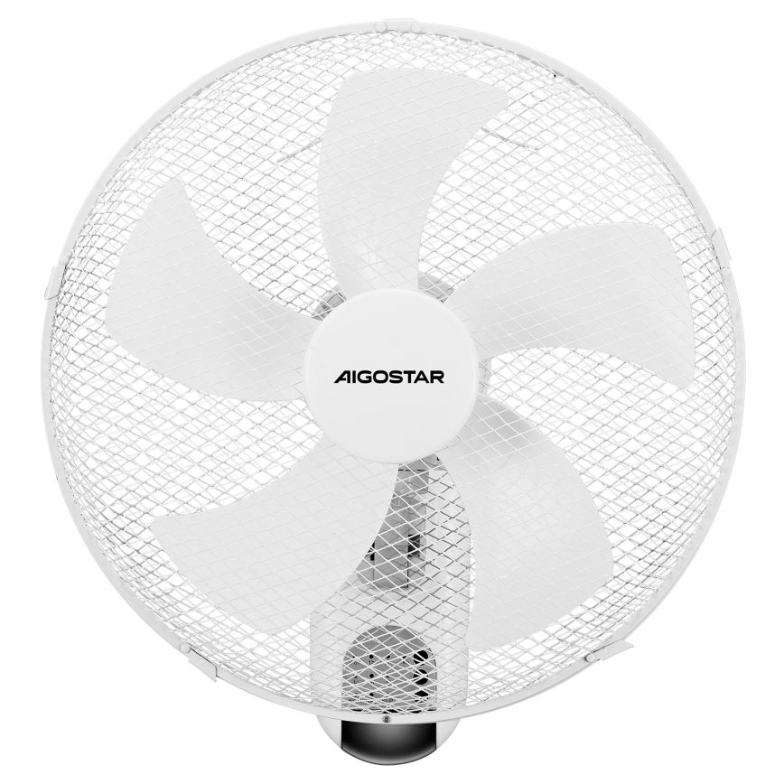 Aigostar -  Zidni ventilator 45W/230V beli + daljinski upravljač