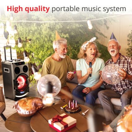 AKAI ABTS-112 - Bežični zvučnik 300W/230V 7000 mAh + daljinski upravljač