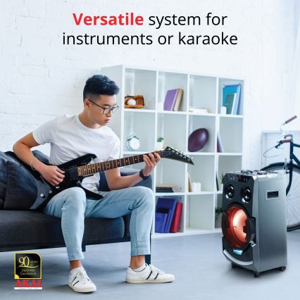 AKAI ABTS-112 - Bežični zvučnik 300W/230V 7000 mAh + daljinski upravljač