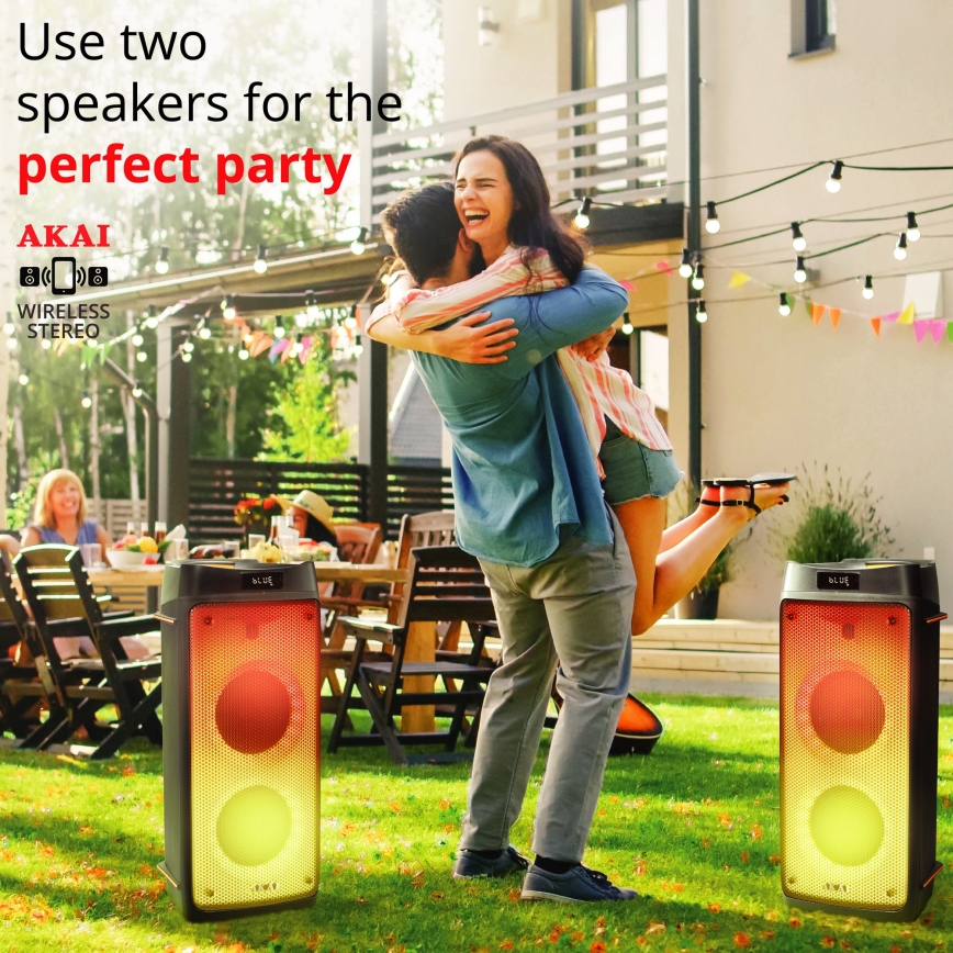 AKAI PARTY BOX 810 - Bežični zvučnik 65W/230V 5000 mAh + daljinski upravljač