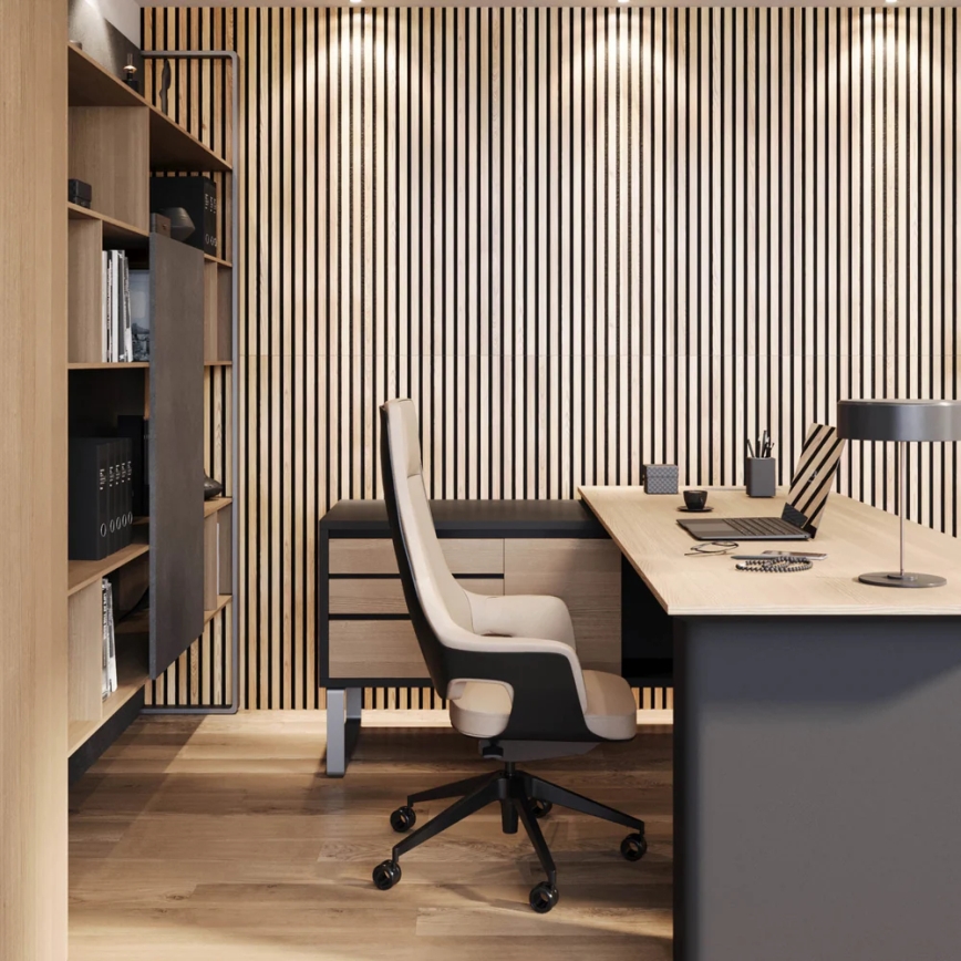 Akustični obložni panel VASALUND 240x52 cm hrast