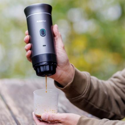 Aligator ACM002 - Putni punjivi aparat za kafu PortaCaffé 3 u 1 72W/7500 mAh siva