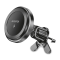 Aligator AMS05BK - Magnetni držač telefona za auto sa bežičnim Qi punjenjem 15W i MagSafe, crna