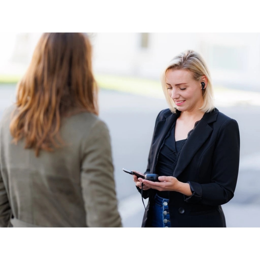 Aligator ATR10BK - Bežične slušalice sa prevodiocem 2 u 1 Pods Translate 470 mAh + 2x 40 mAh crne