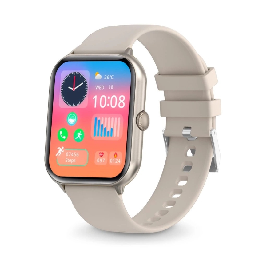 Aligator AW10SR - Pametni sat Watch GO 220 mAh IP67 krem