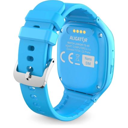 Aligator AW11BE - dečiji pametni sat Watch Junior 2, 450 mAh, IP67, Wi-Fi, plava