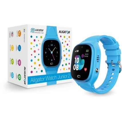 Aligator AW11BE - dečiji pametni sat Watch Junior 2, 450 mAh, IP67, Wi-Fi, plava