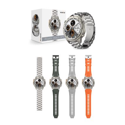 Aligator AW12SR - pametni sat s GPS-om, baterija 500 mAh, IP69K, srebrna