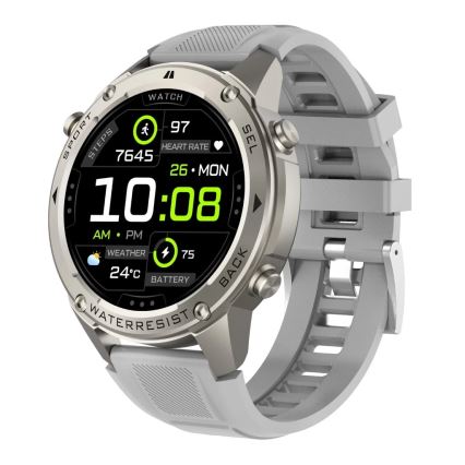 Aligator AW12SR - pametni sat s GPS-om, baterija 500 mAh, IP69K, srebrna