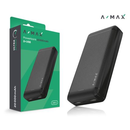 Aligator AX0003 - Power banka A-MAX 10000 mAh 3,7V crna