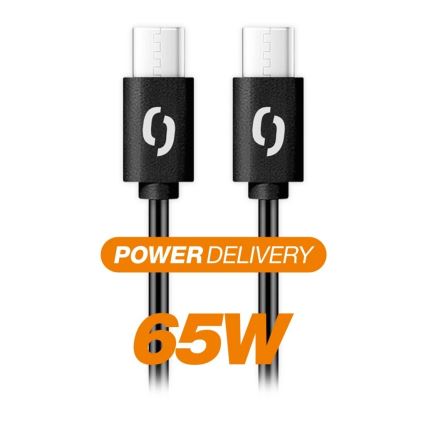 Aligator DATKP58 - USB kabl USB-C na USB-C, 65 W Power Delivery, 2,5 m, crna