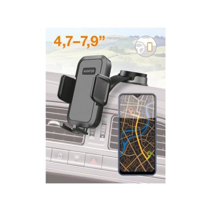 Aligator HA25 - držač telefona za automobil sa savitljivim ramenom, crni